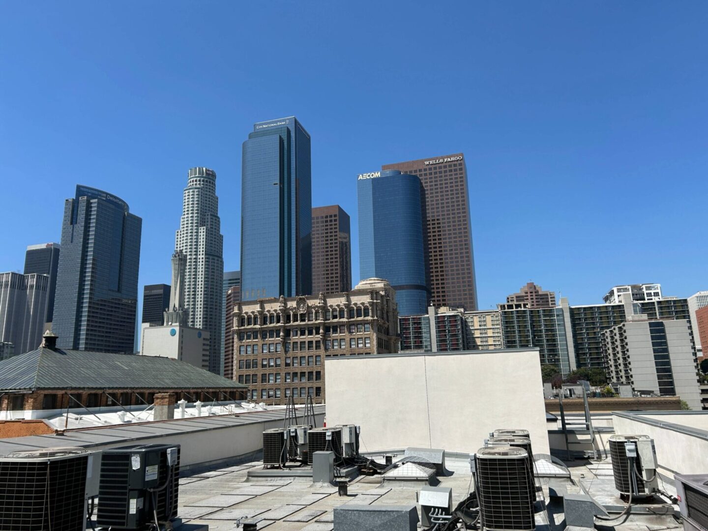 Rooftop view of urban landscape